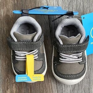 Munchkin Gray and White Baby Shoes